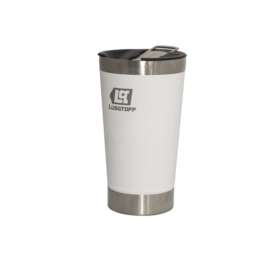 VASO TÉRMICO CON TAPA 530 ML – BLANCO/NEGRO 530Ml (Cód. 5309)