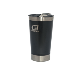 VASO TÉRMICO CON TAPA 530 ML – BLANCO/NEGRO 530Ml (Cód. 5309)