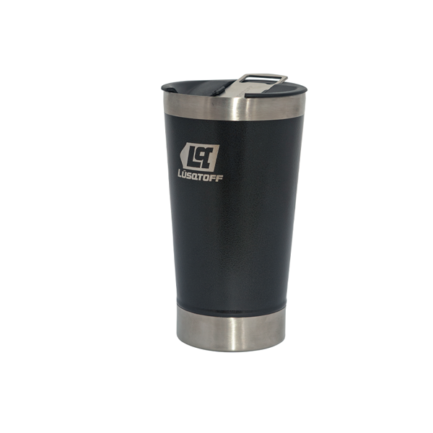VASO TÉRMICO CON TAPA 530 ML - BLANCO/NEGRO 530Ml (Cód. 5309) - Imagen 2