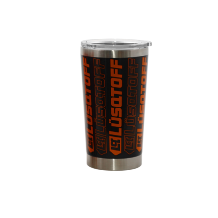 Vaso térmico con tapa Negro/Naranja 510Ml (Cód. 51090)
