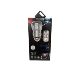 Cargador de auto Dual Puerto 2USB (Código 61512)